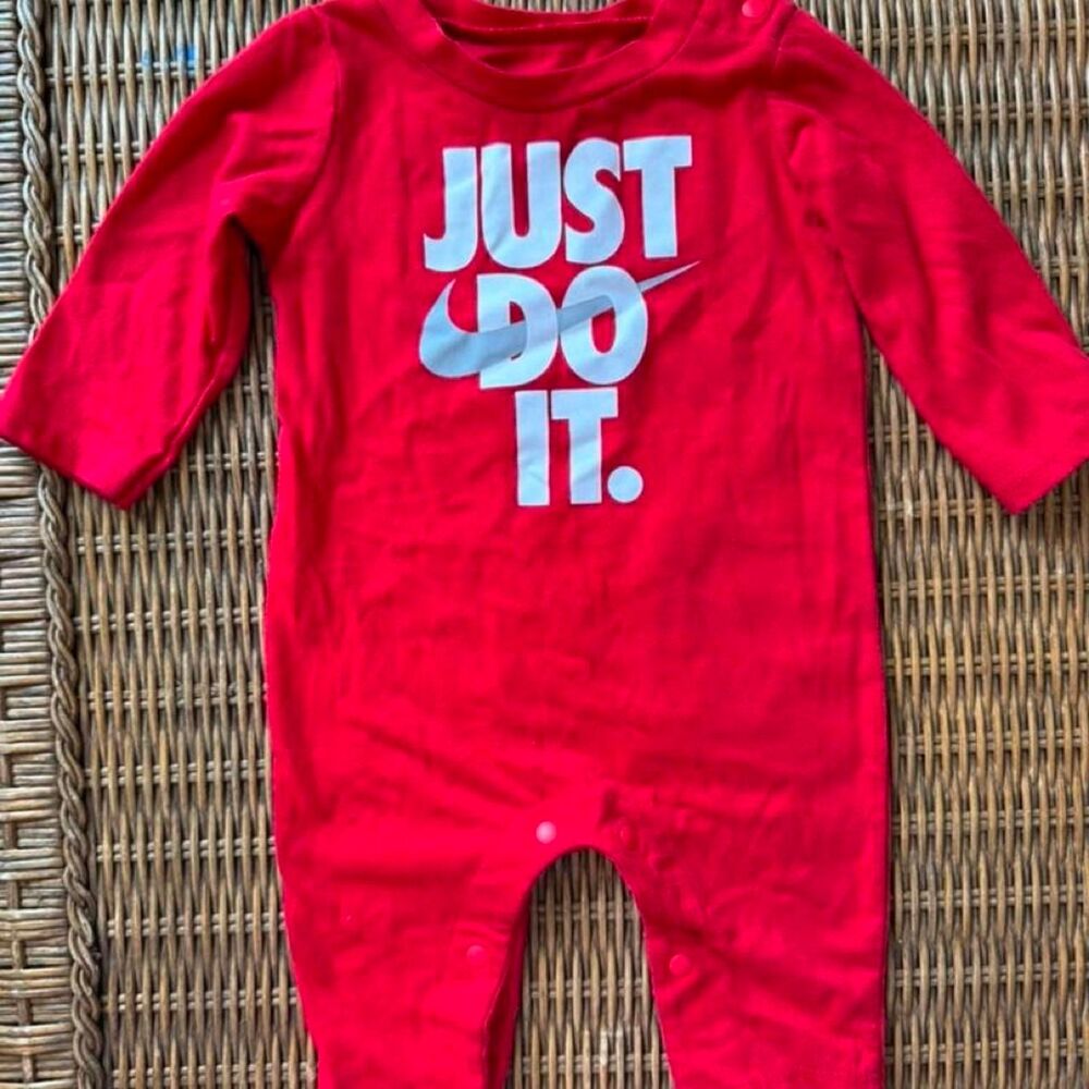 Nike Men's Red Playsuit-romper